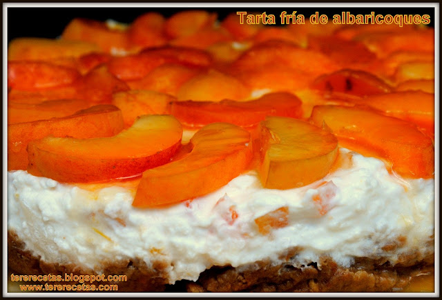 
tarta Fría De Albaricoques.
