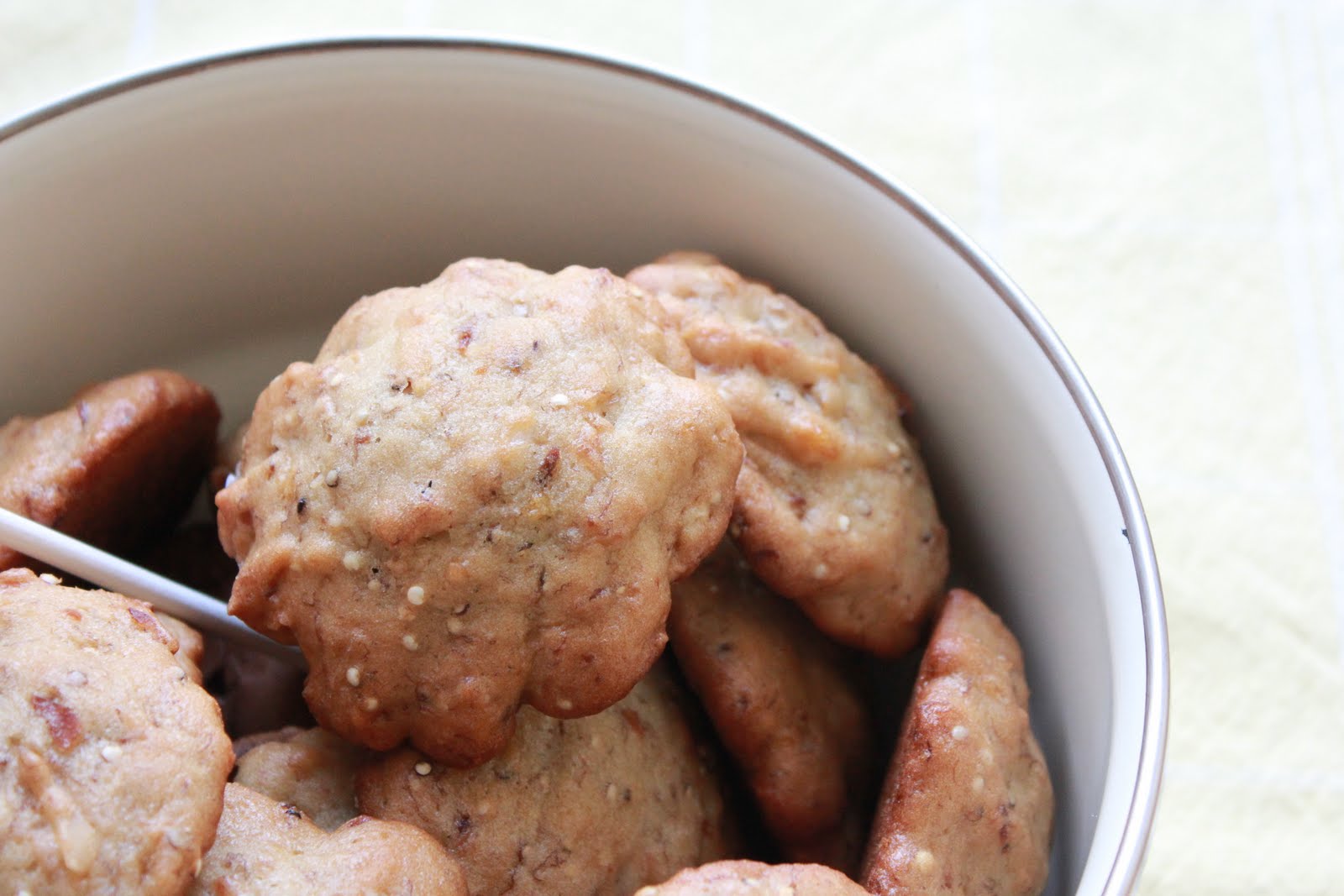 SquirrelsnSweets Banana, Quinoa, and Toasted Coconut Muffin Tops