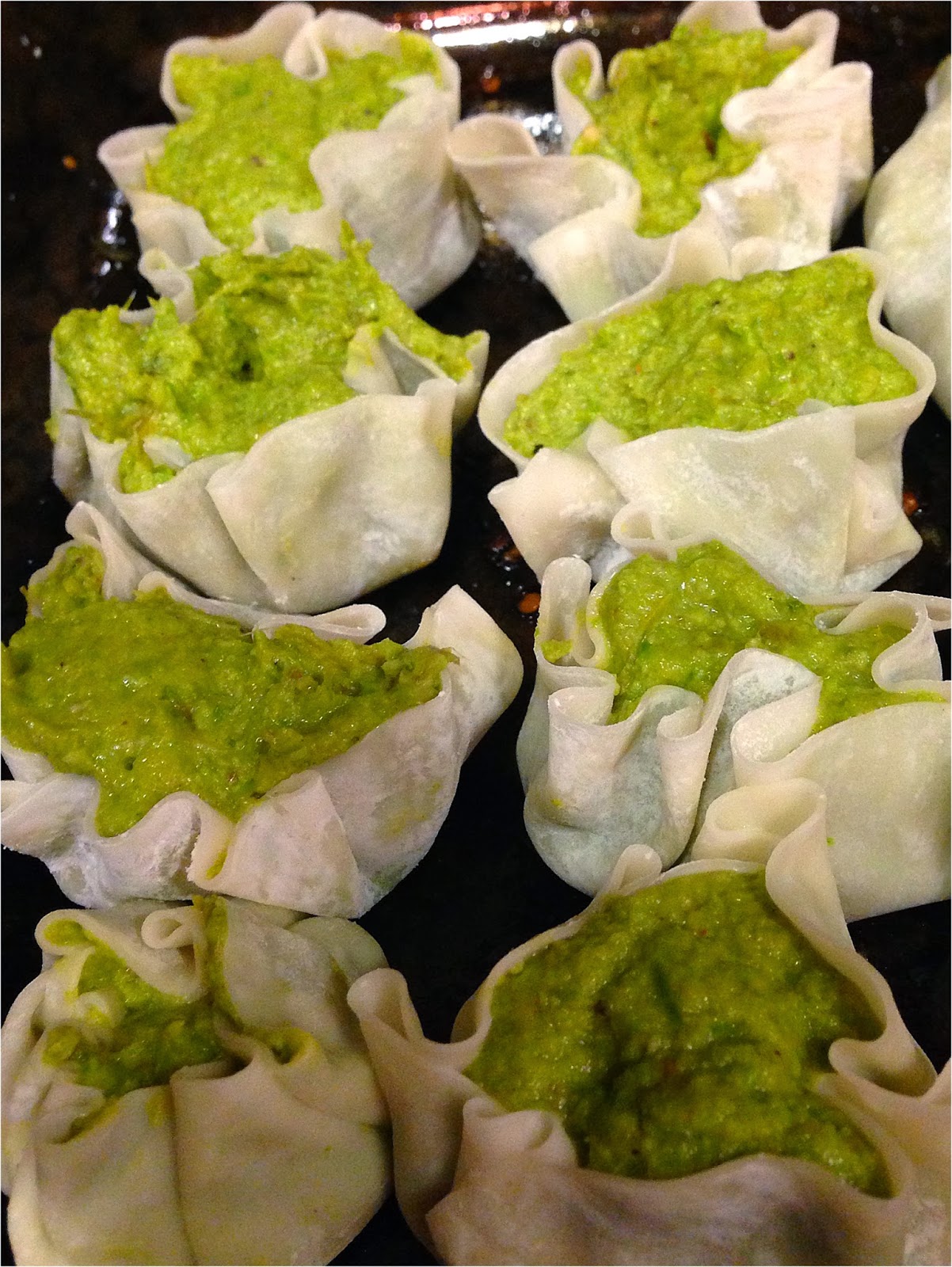 FitBakes Edamame & Asparagus Potstickers with Truffle Oil