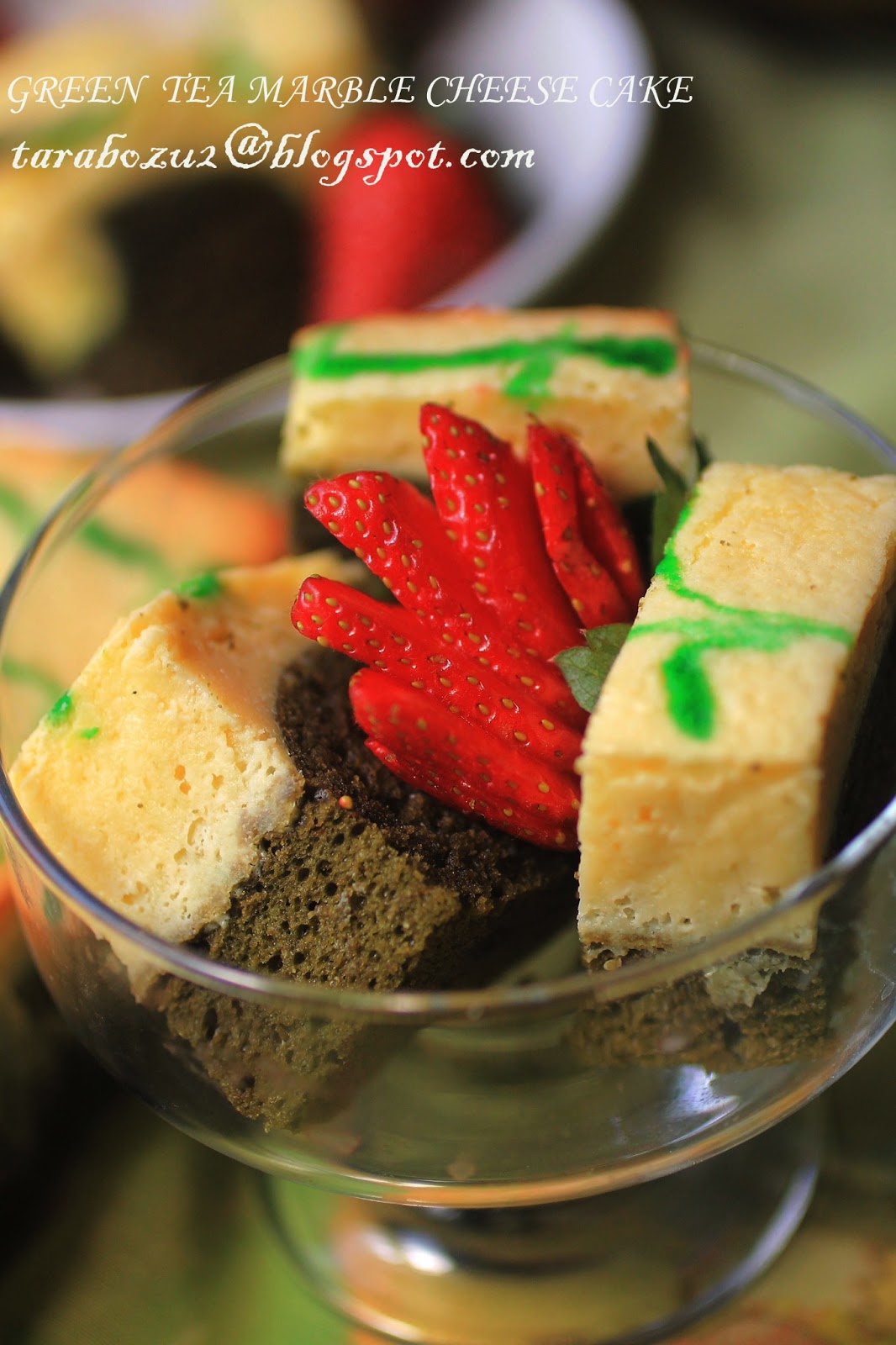 Air Tangan Zuhaida Green Tea Marble Cheese Cake
