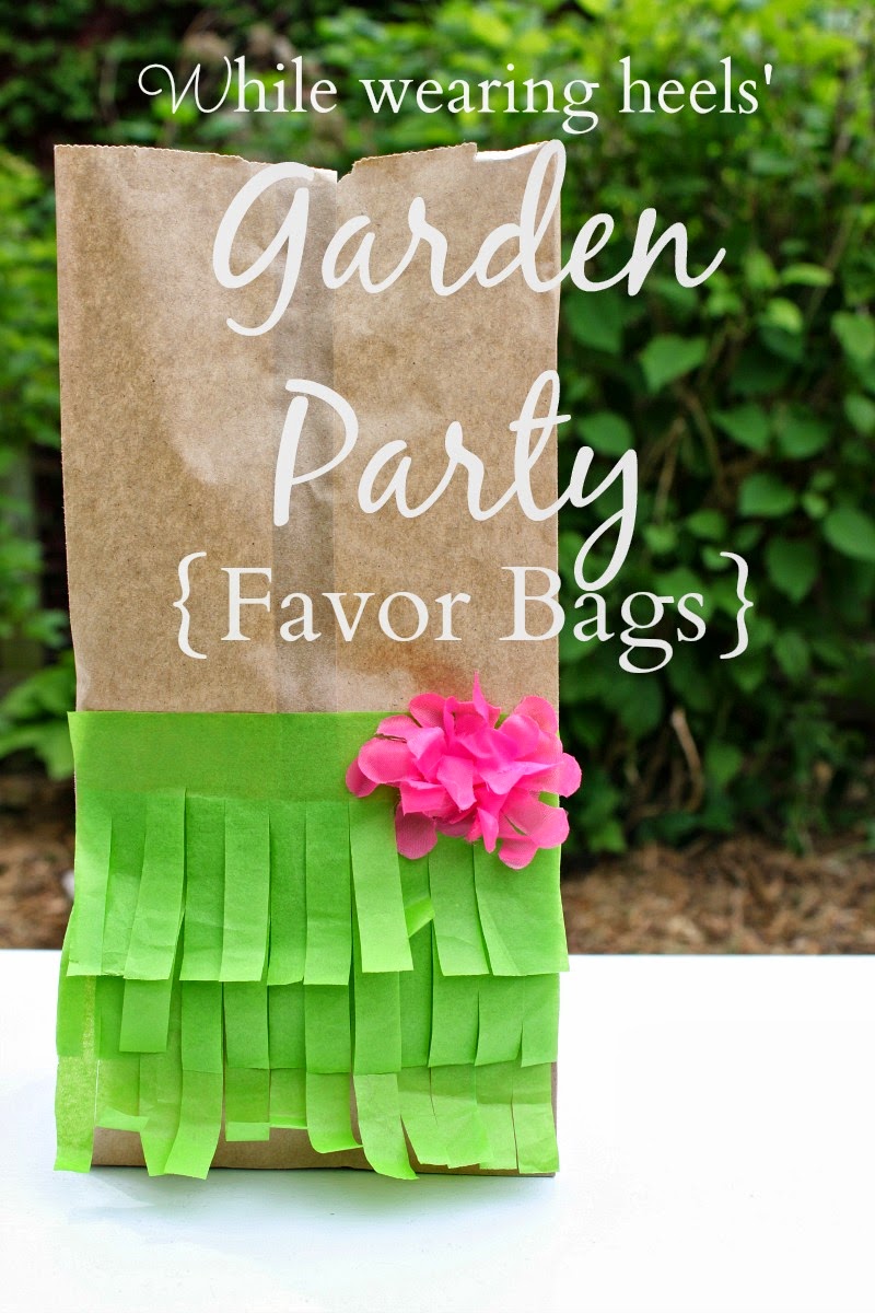 While Wearing Heels Garden Party Favor Bags