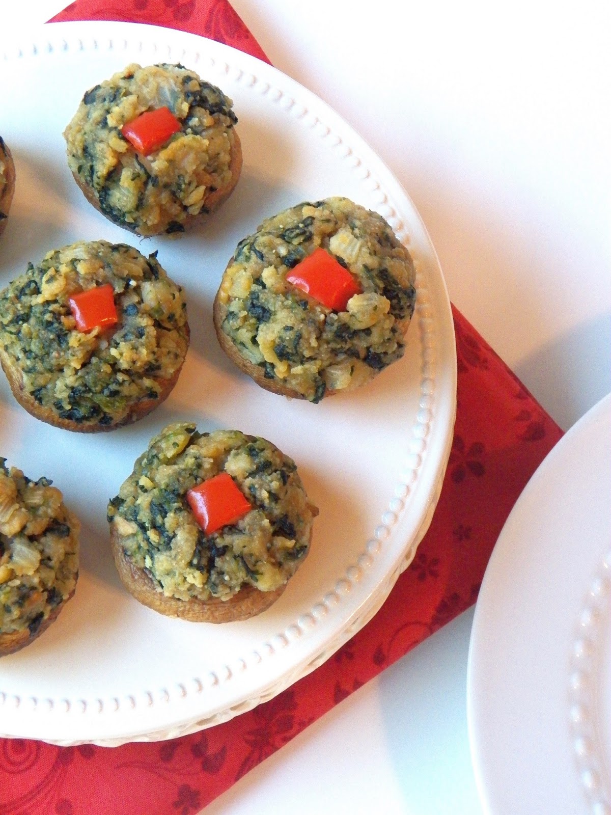 SPINACH & RITZ CRACKER STUFFED MUSHROOMS In Good Flavor Great