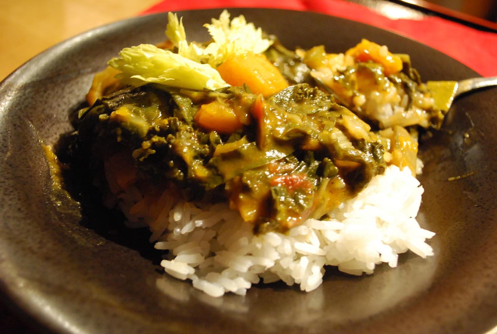 Kūlia cooks! Vegan Greens and Squash Gumbo