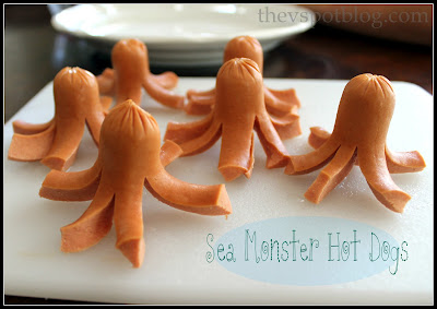 Make lunch fun: Sea Monster Hot Dogs