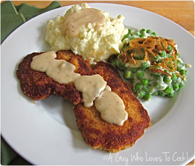 A Guy Who Loves to Cook! Garlicky Pork Schnitzel
