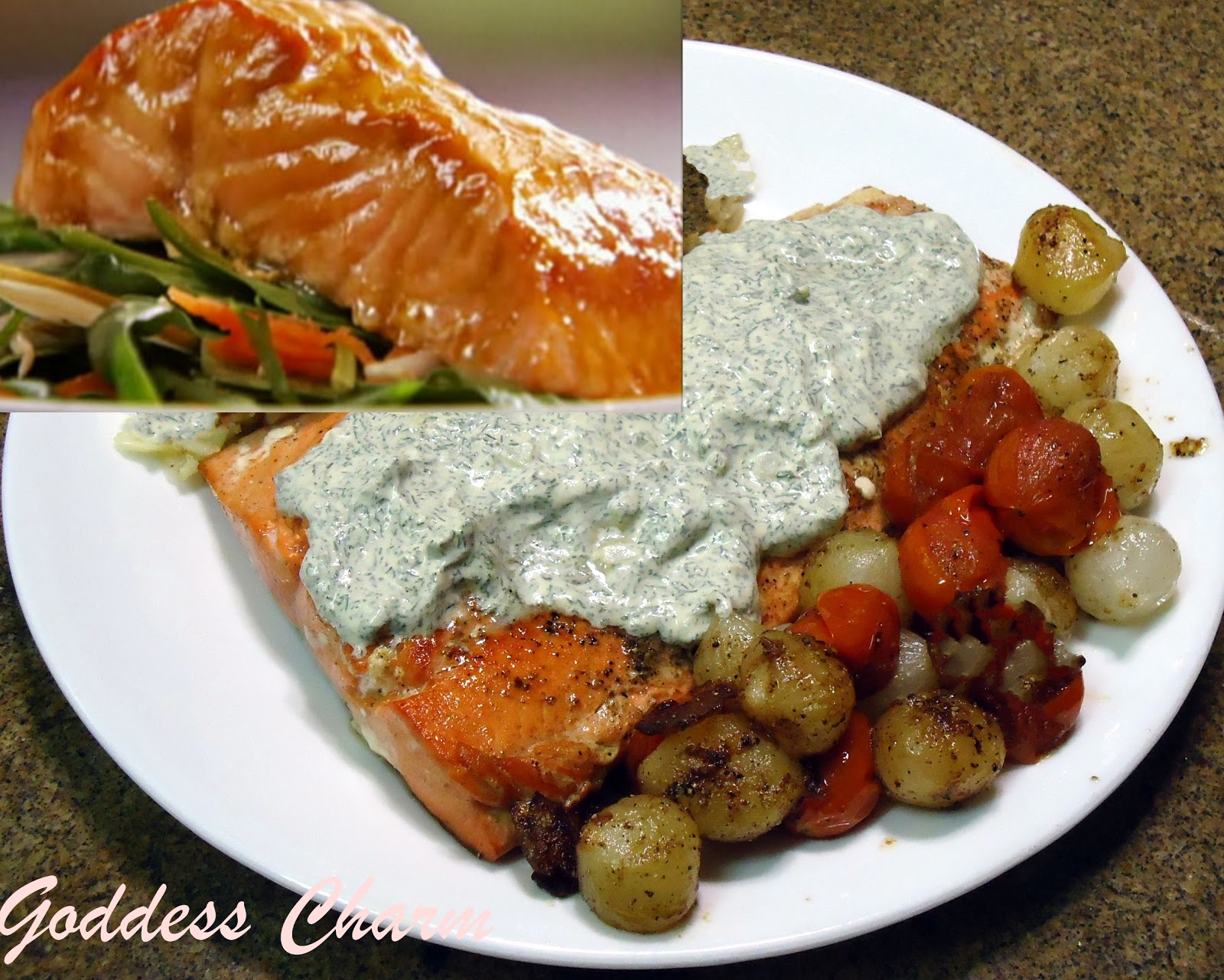 Five Salmon Recipe Goddess Charm