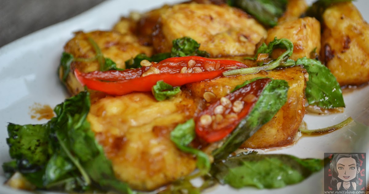 My delicious life Stir Fried Soft Tofu With Thai Holy Basil (Vegetarian)