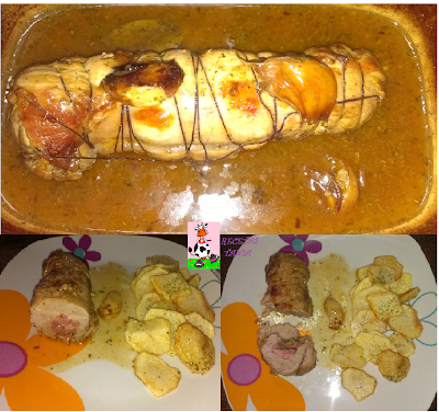 Solomillo De Cerdo Relleno Al Horno
