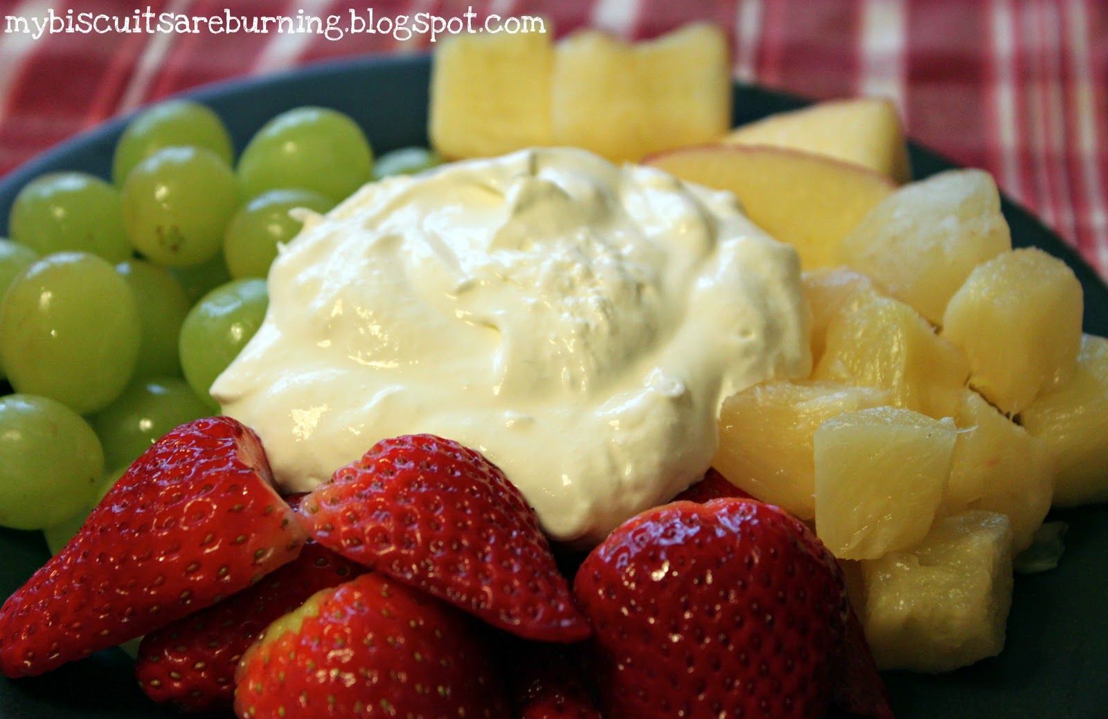 My Biscuits are Burning Creamy Fruit Dip