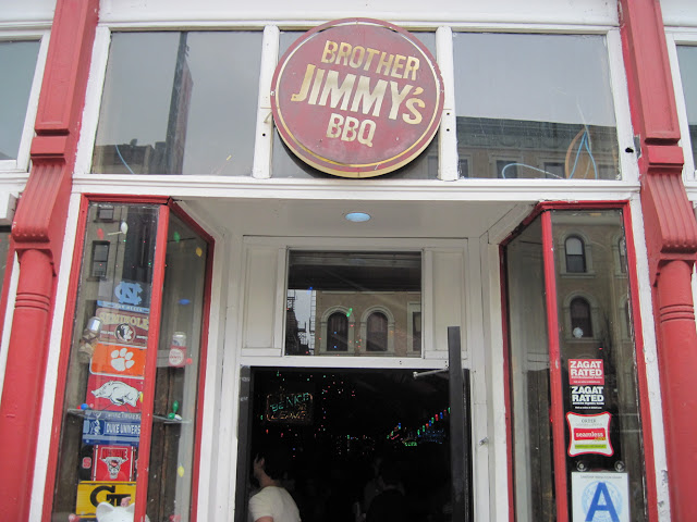 No dining in New York would be complete without a stop for some BBQ amt Brother Jimmmy's