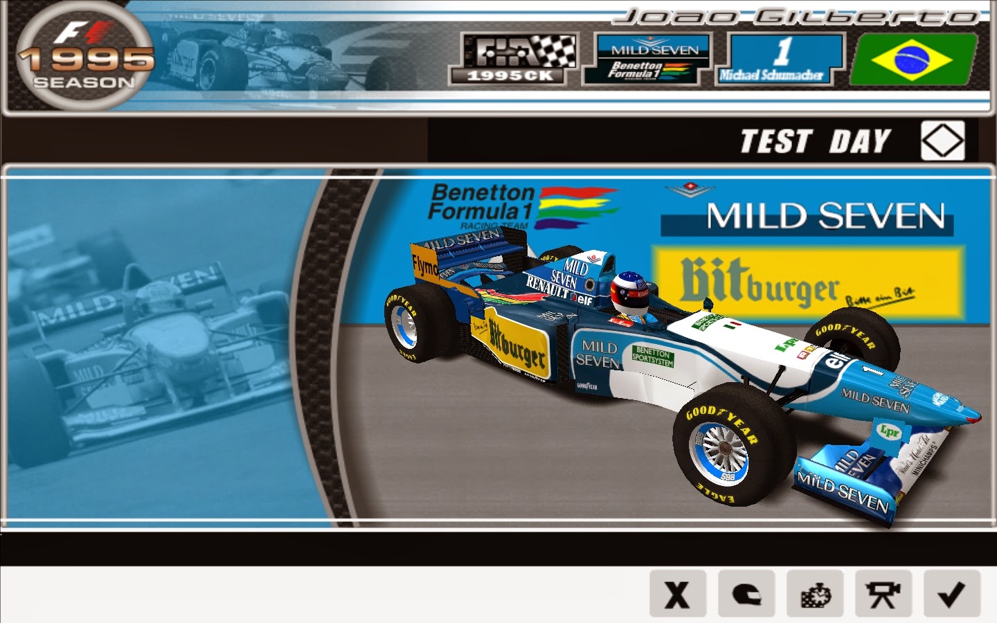 F1 Challenge BRASIL F1 1995 Crash King