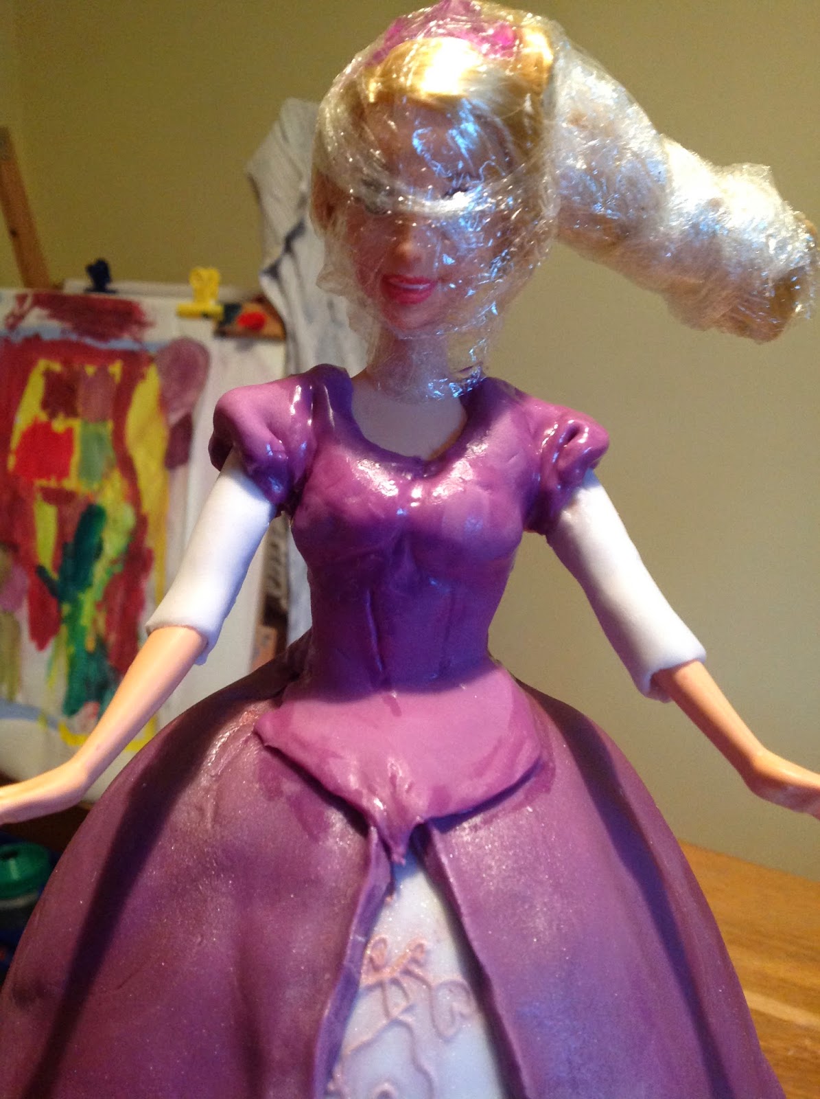 Disney Tangled Rapunzel Doll Bodice Cake