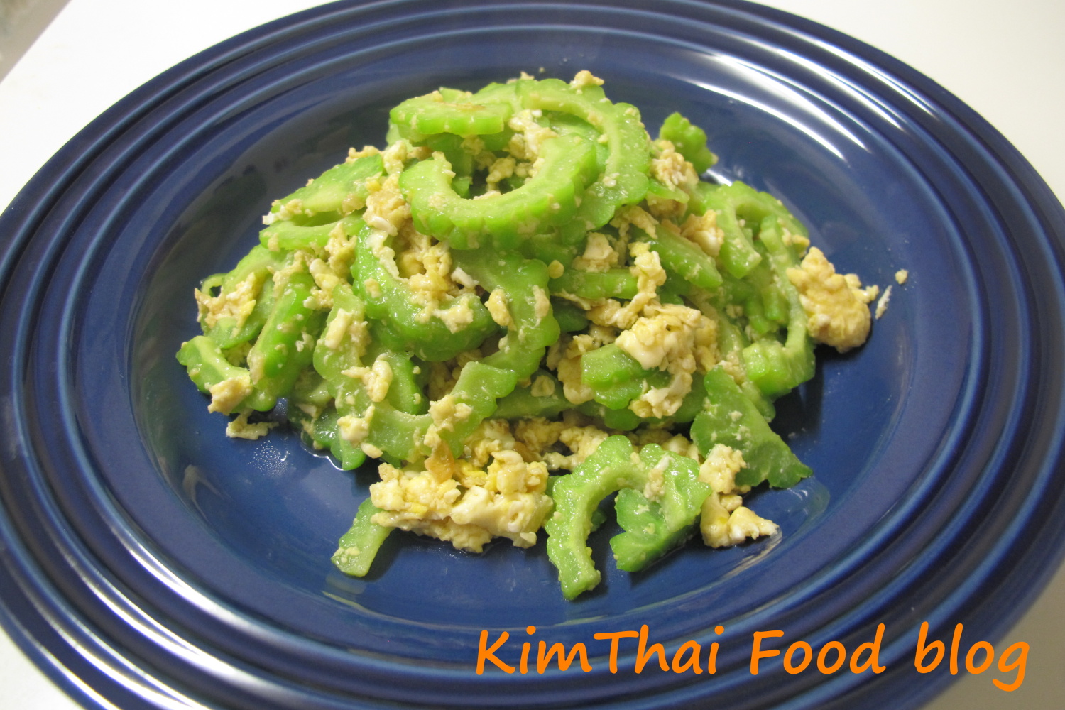 Kim Thai Food Blog Stir Fried Bitter Cucumber with Eggs