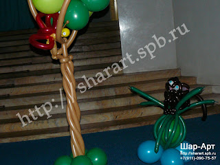 Оформление детского праздника шарами