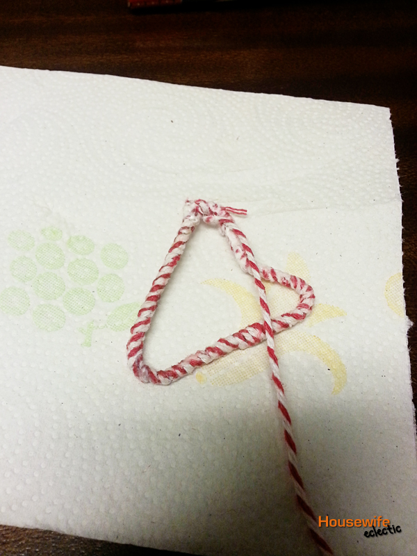 Baker's Twine Wrapped Heart Necklace Housewife Eclectic