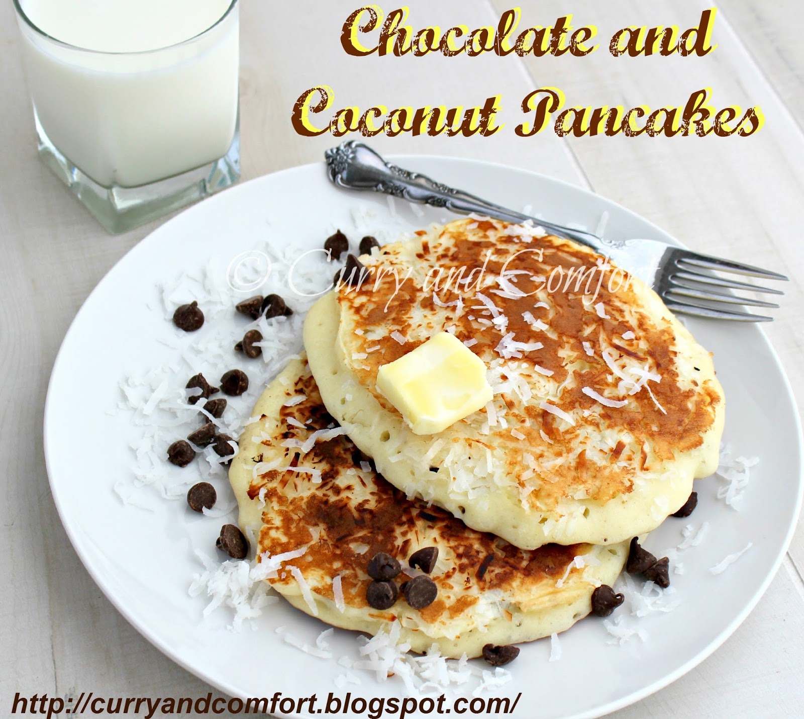 Kitchen Simmer Chocolate and Coconut Pancakes