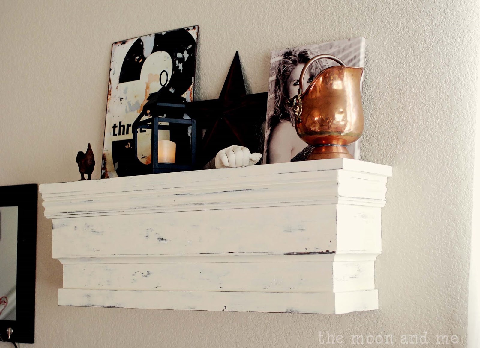 The Moon and Me How To Build A Chunky Salvage Style Shelf