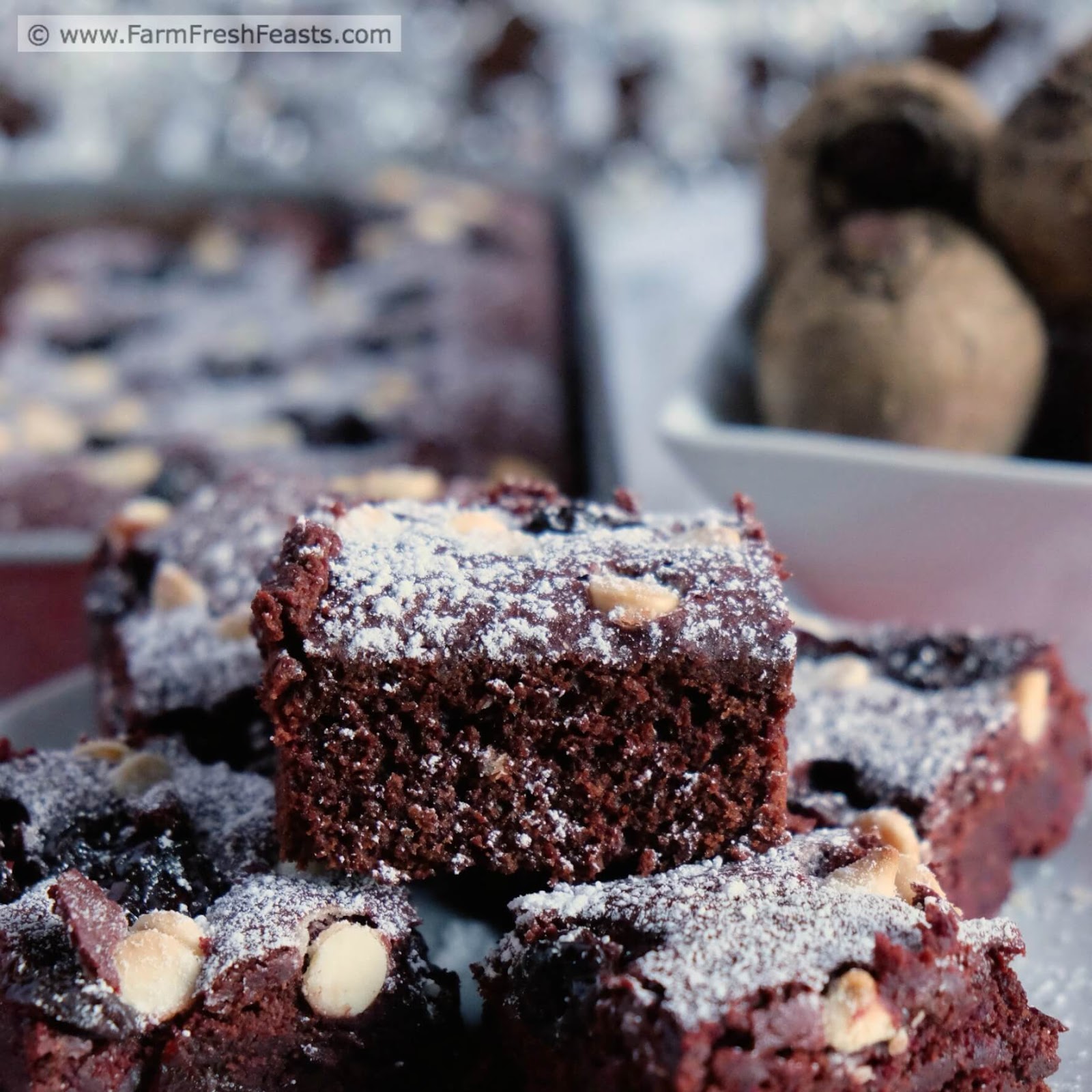 Farm Fresh Feasts Chocolate Cherry Beet Brownies