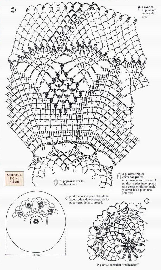 diagrama de tapete estrella gigante tejido a crochet