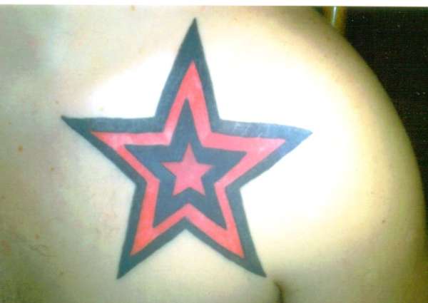 red star tattoo. red star tattoo.