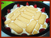Adicionando uma camada de biscoitos de maizena ... Adicionando uma camada de biscoitos de maizena ...
