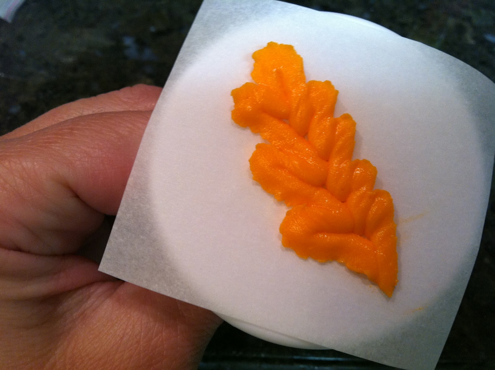 The Iced Queen Royal Icing Oak Leaf