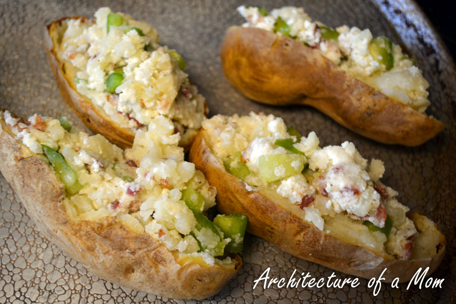 Architecture of a Mom Ricotta and Bacon Twice Baked Potatoes