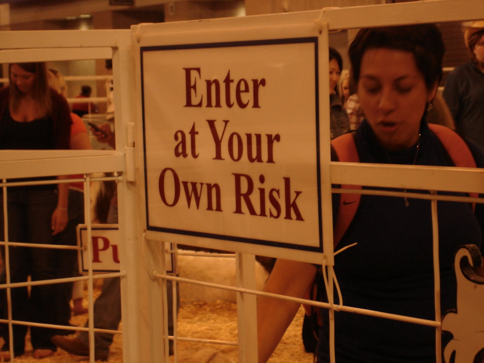 Entrance of the petting zoo.