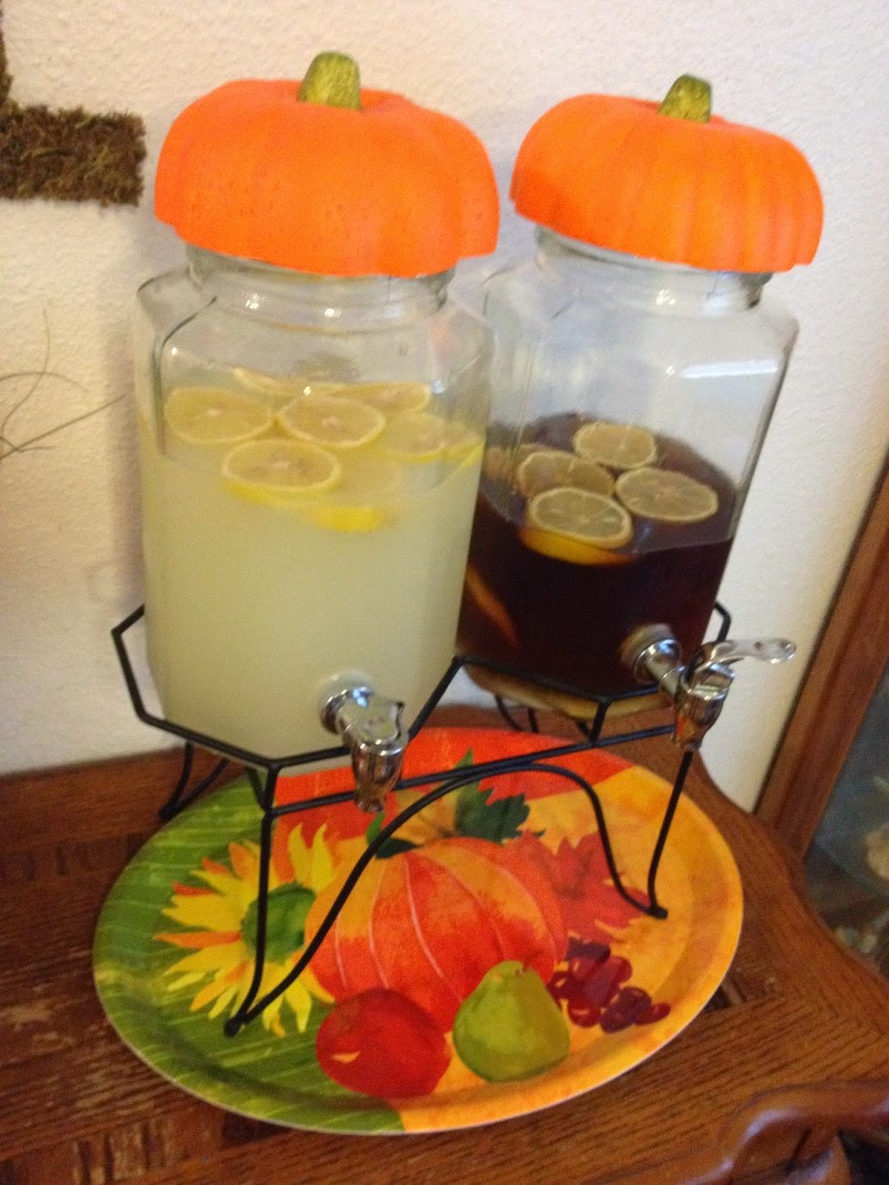 Cummins Life Fall Crafts and Table Display with Dollar Tree