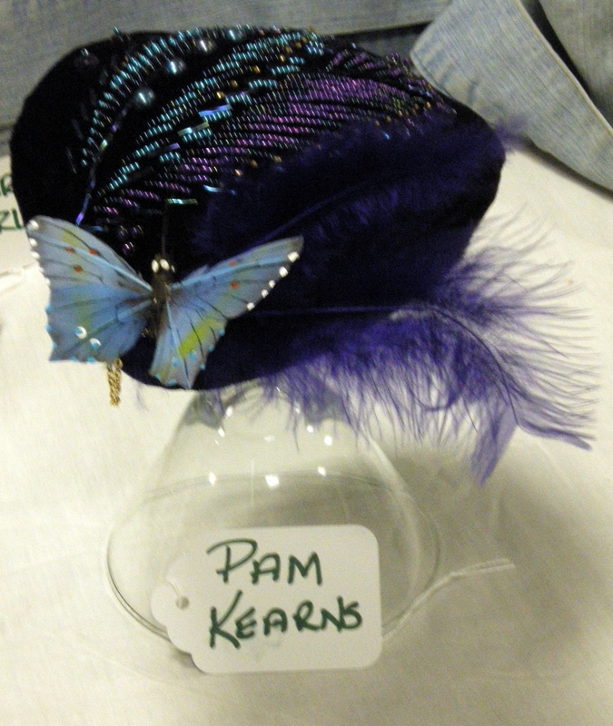 purple feather and butterfly wedding