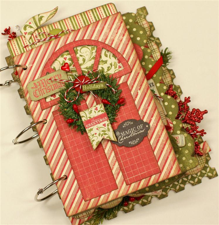 a festive mini album kit from paisleys polka dots