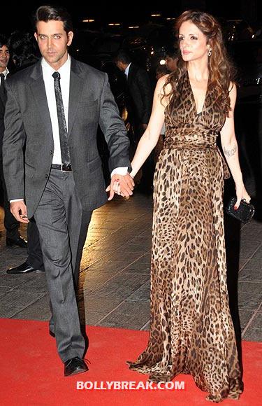 Sussanne Roshan in a leopard print gown - (3) -  The Fashionable Sussanne Roshan