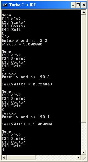 C Programs C Program To Find The Taylor Series Expansion Of Sin X Cos X And E X