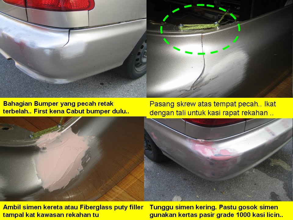 Fire Starting Automobil TIP2 DIY Bumper kereta Pecah