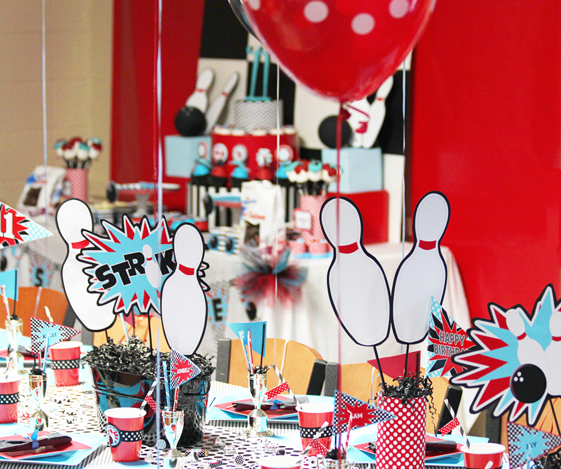 Amanda's Parties To Go Bowling Party Party Table