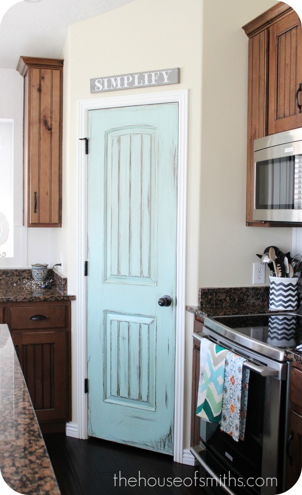 Decorated Mantel Add Character With Unique Pantry Doors