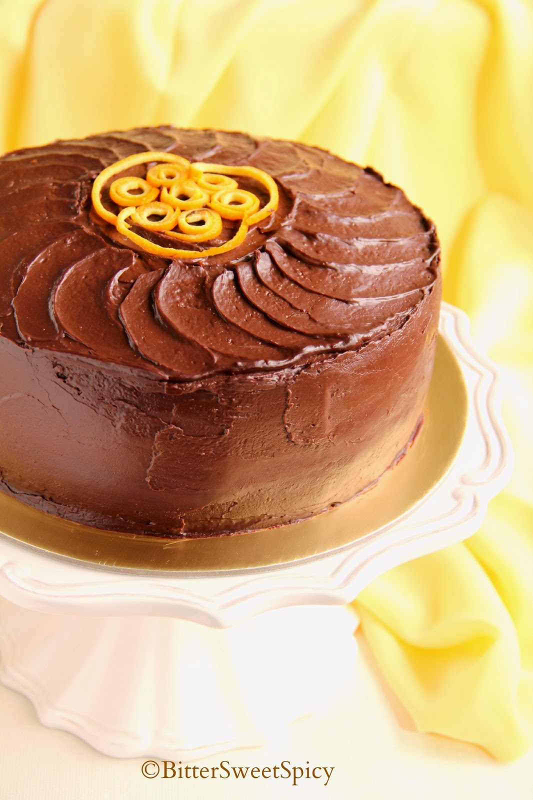 BitterSweetSpicy Dark Chocolate & Orange Cake