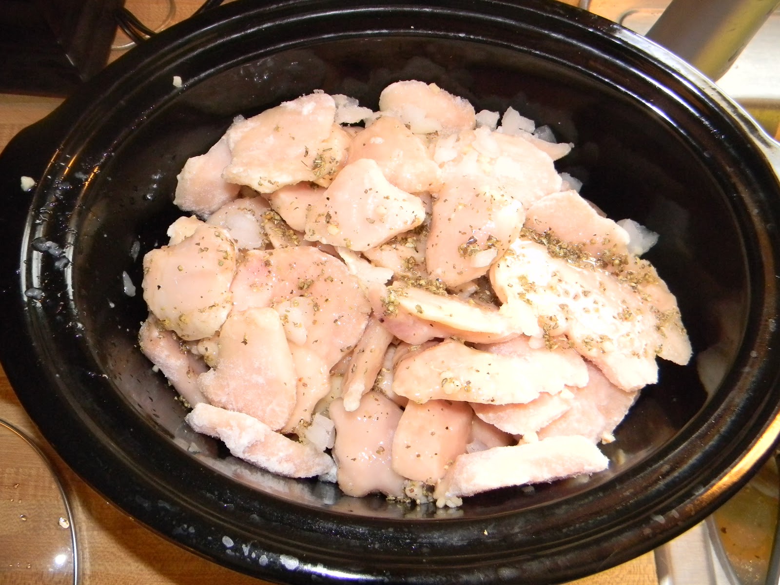 Growing to Four Crock Pot Greek Chicken