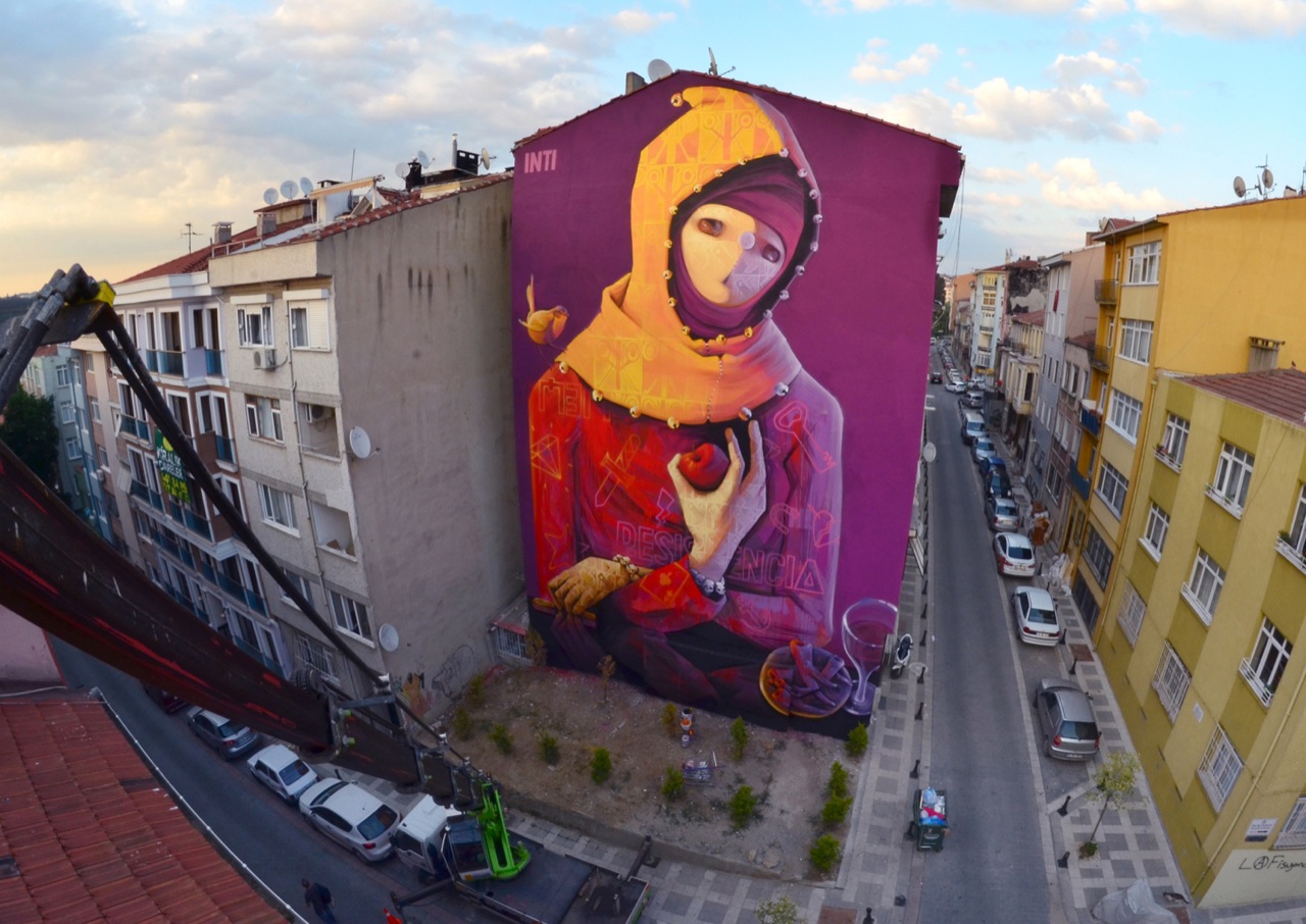 INTI New Mural In Istanbul, Turkey StreetArtNews StreetArtNews