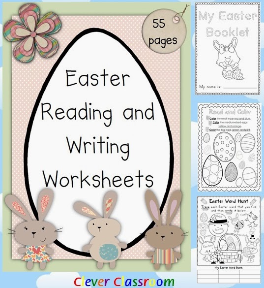 Easter ideas including Easter resource bundle for K-1