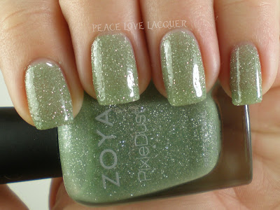 Zoya, PixieDust, Pixies, texture polish, sparkle, green, mint