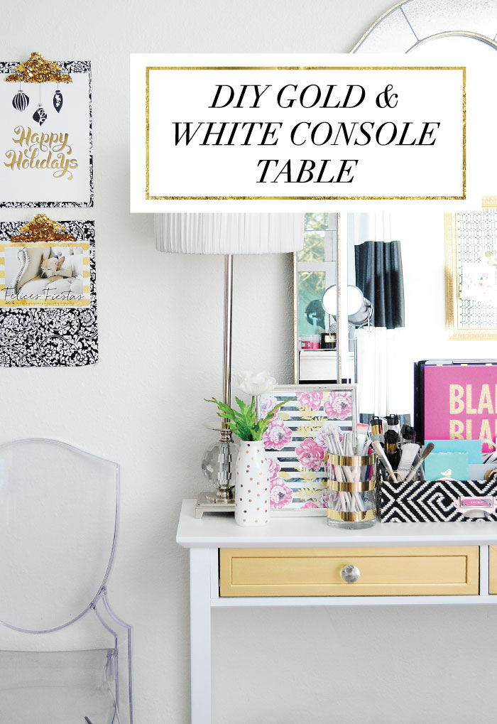 DIY console table makeover 