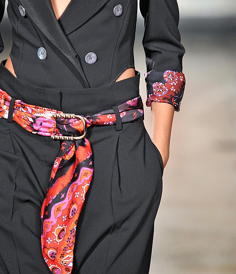 Fashion & Lifestyle Emilio Pucci Scarf Belts Spring 2012 Womenswear