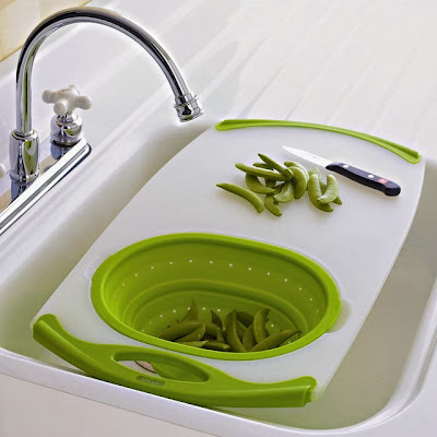 Nonslip Over-the-Washbasin Cutting Board