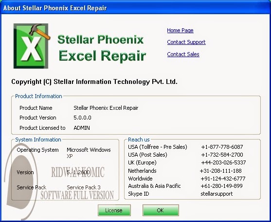 Stellar Phoenix Excel Repair 5.0 Keygen
