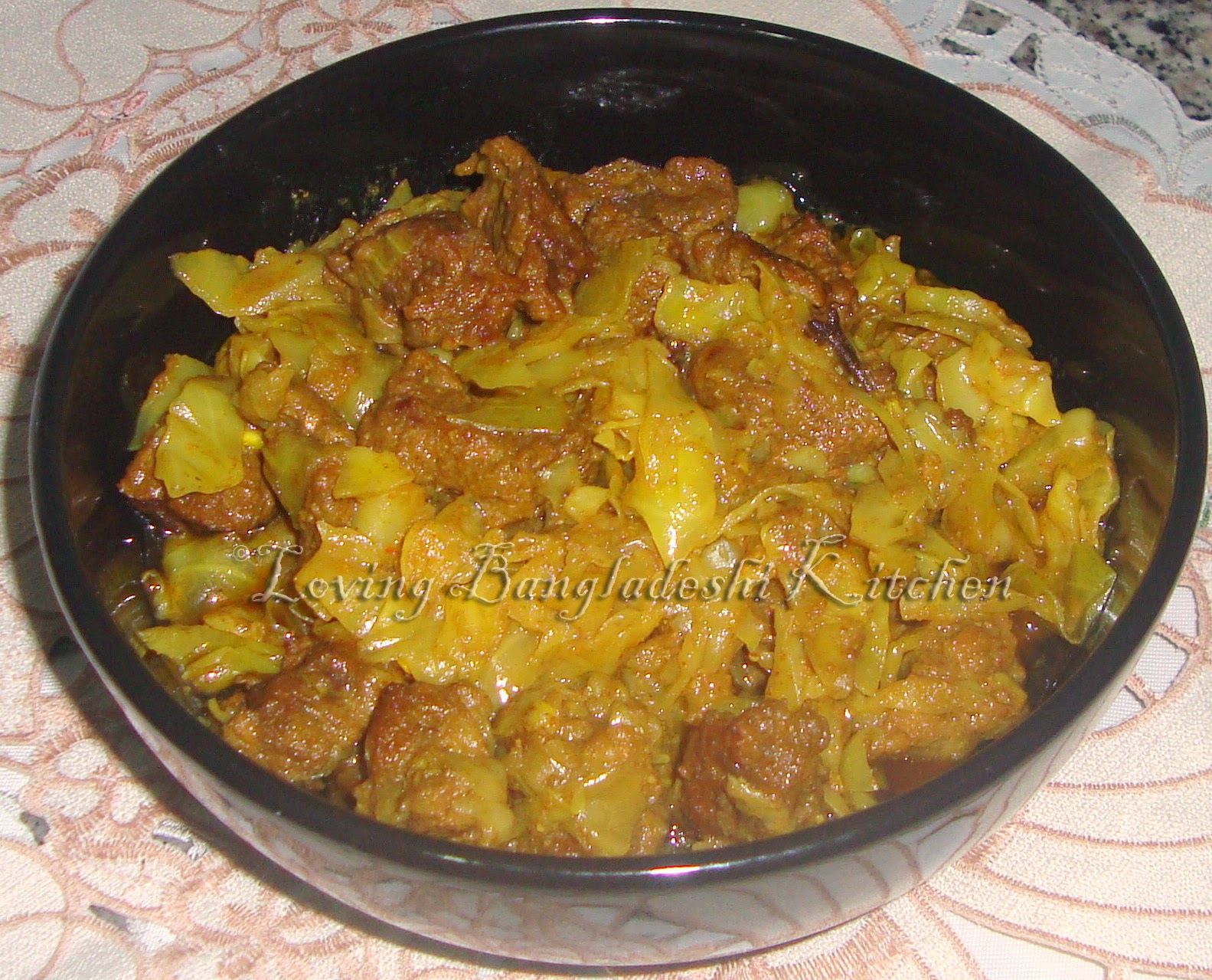 Loving Bangladeshi Kitchen(রান্নাঘর) Beef Cabbage Curry