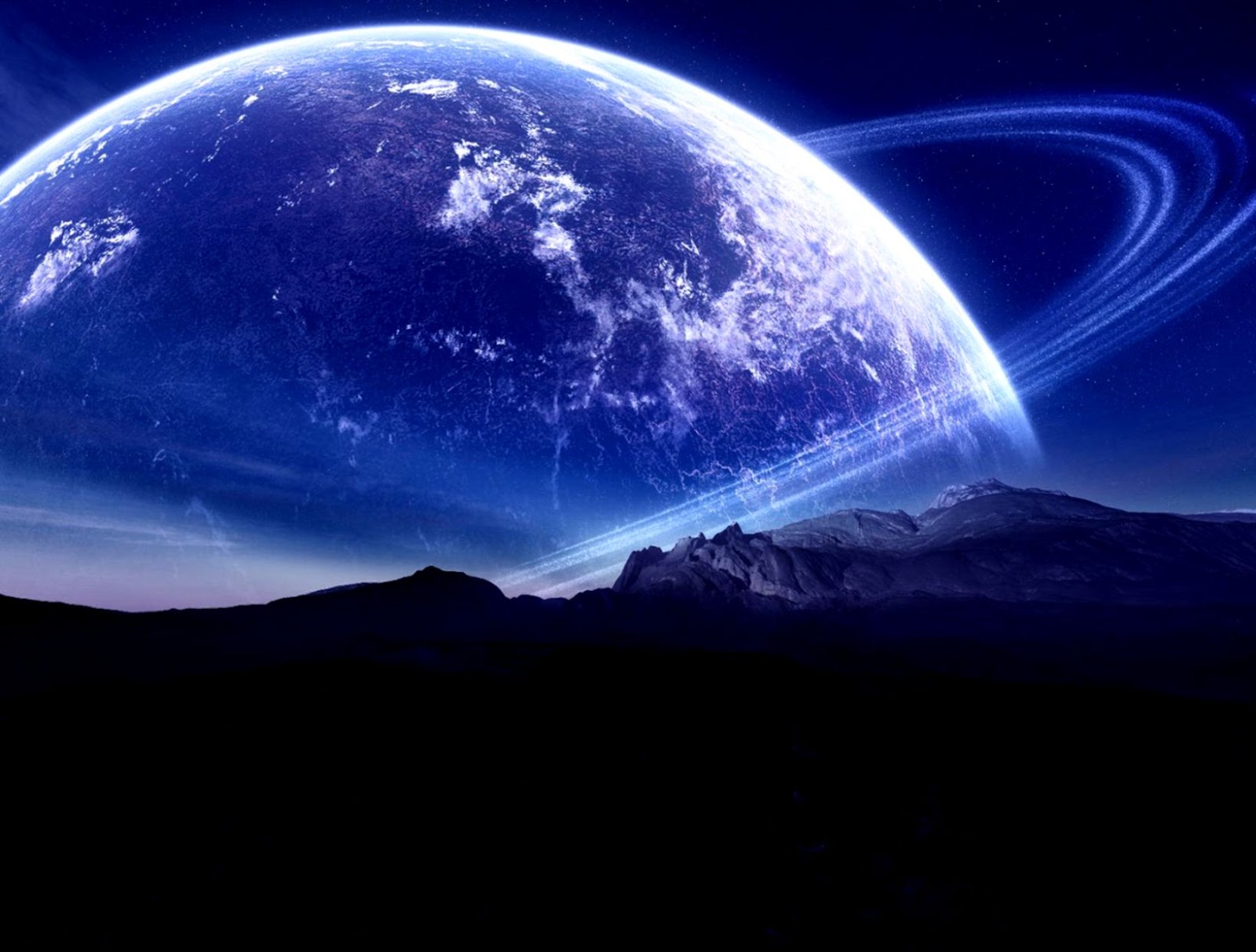 Blue Planets Space Wallpaper Blue Planets Space Wallpaper