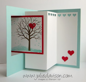 Video Tutorial for Stampin' Up! Sheltering Tree Pop Out Swing Card #stampinup #occasions www.juliedavison.com