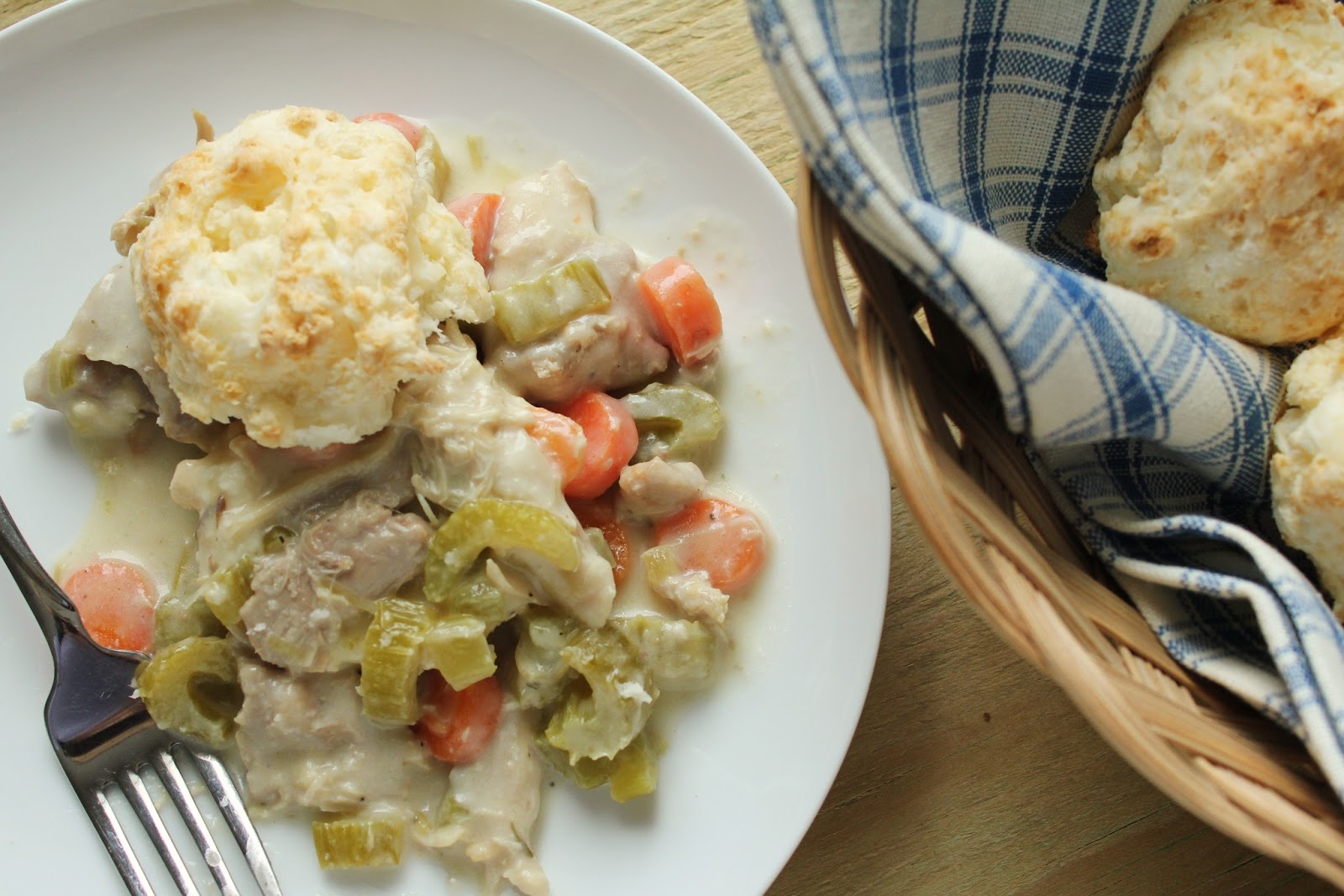 Shades of Blue with Chicken & Biscuits Delicious as it Looks