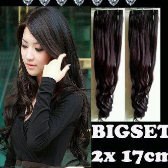 hairclip sintetis semi human 100 human hair rambut sambungan asli manusia wig halus lembut hairclip sintetis semi human 100 human hair rambut sambungan asli manusia wig halus lembut